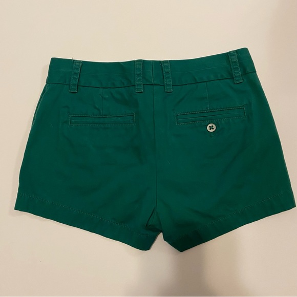 Green J Crew shorts size 0 - Picture 2 of 3